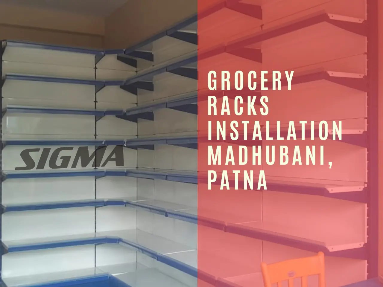 grocery racks Installation  madhubani, patna.webp
